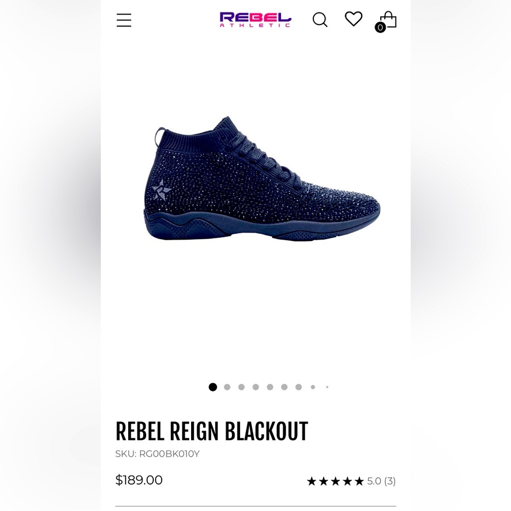 Blinged out Rebel Athletics Reign sneakers size women’s 7